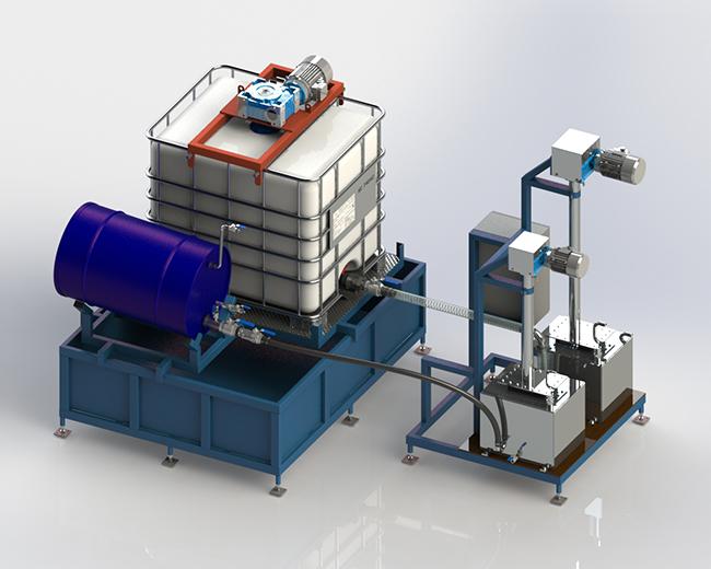 Gluestream equipment. epi-glue-pur-polyurethane-pump-station